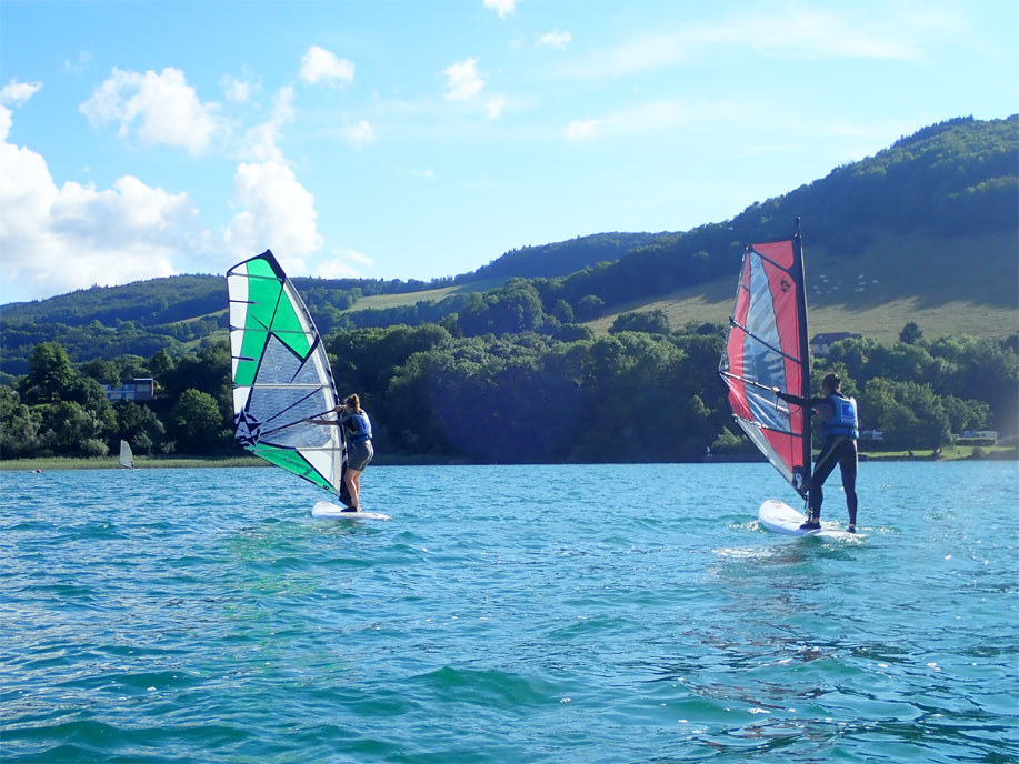 family campsite with water sports activities